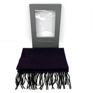 Enzo Mantovani Mens or Womens 100% Cashmere Scarf 62"x12"